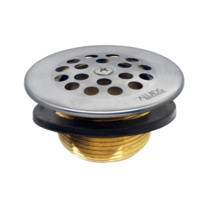 ALUIDS Bath Tub Drain Strainer and Grid, 1-1/2 Inch – Brushed Nickle Finish